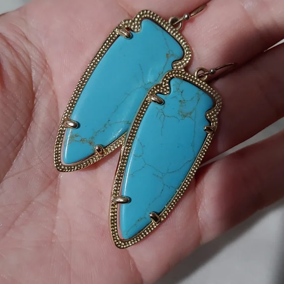 Kendra Scott Turquoise Skylar Earrings - Picture 3 of 3